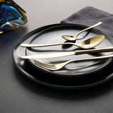 SAMBONET Taste Servizio Tavola Posate Set 24 Pezzi Oro PVD Acciaio Inox