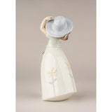 LLADRO' Figurina Bimba Piccola Margherita 18x10cm Porcellana