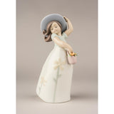 LLADRO' Figurina Bimba Piccola Margherita 18x10cm Porcellana