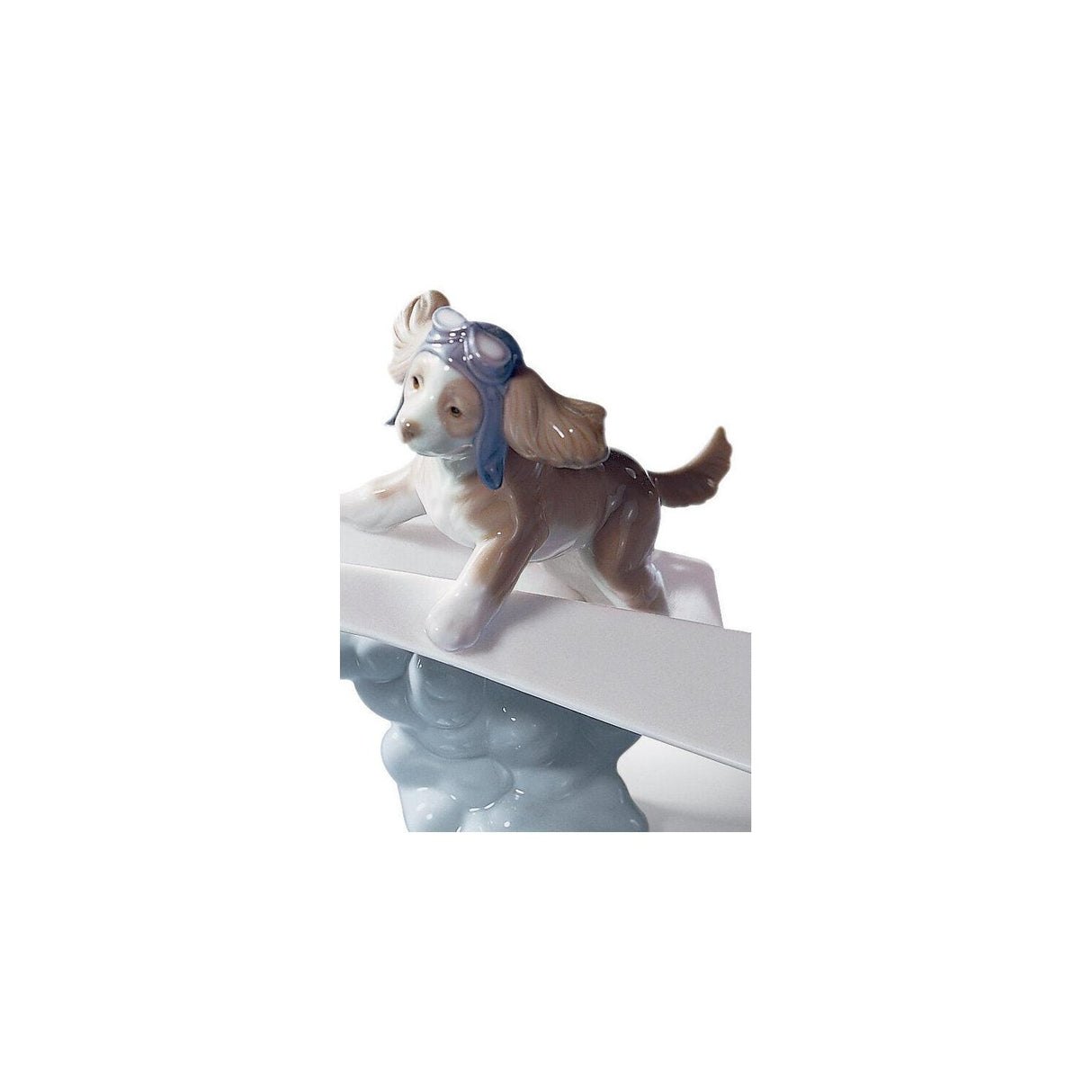 LLADRO' Figurina Cane L'Aereo di Carta 12x19cm Porcellana