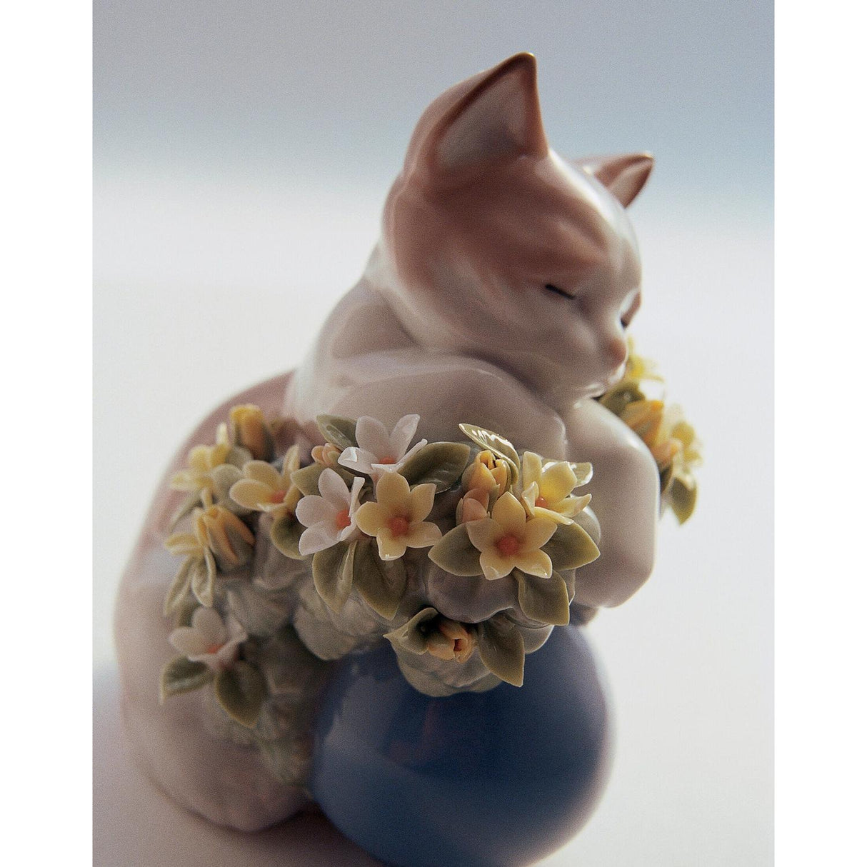 LLADRO' Figurina Gattino Sognatore 11x10cm Porcellana
