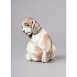 LLADRO' Figurina Cane con Farfalla 11x11cm Porcellana