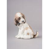 LLADRO' Figurina Cane con Farfalla 11x11cm Porcellana