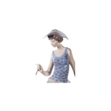 LLADRO' Figurina Dama con Cani 39x23cm Porcellana