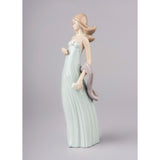 LLADRO' Figurina Damina 20x5cm Porcellana