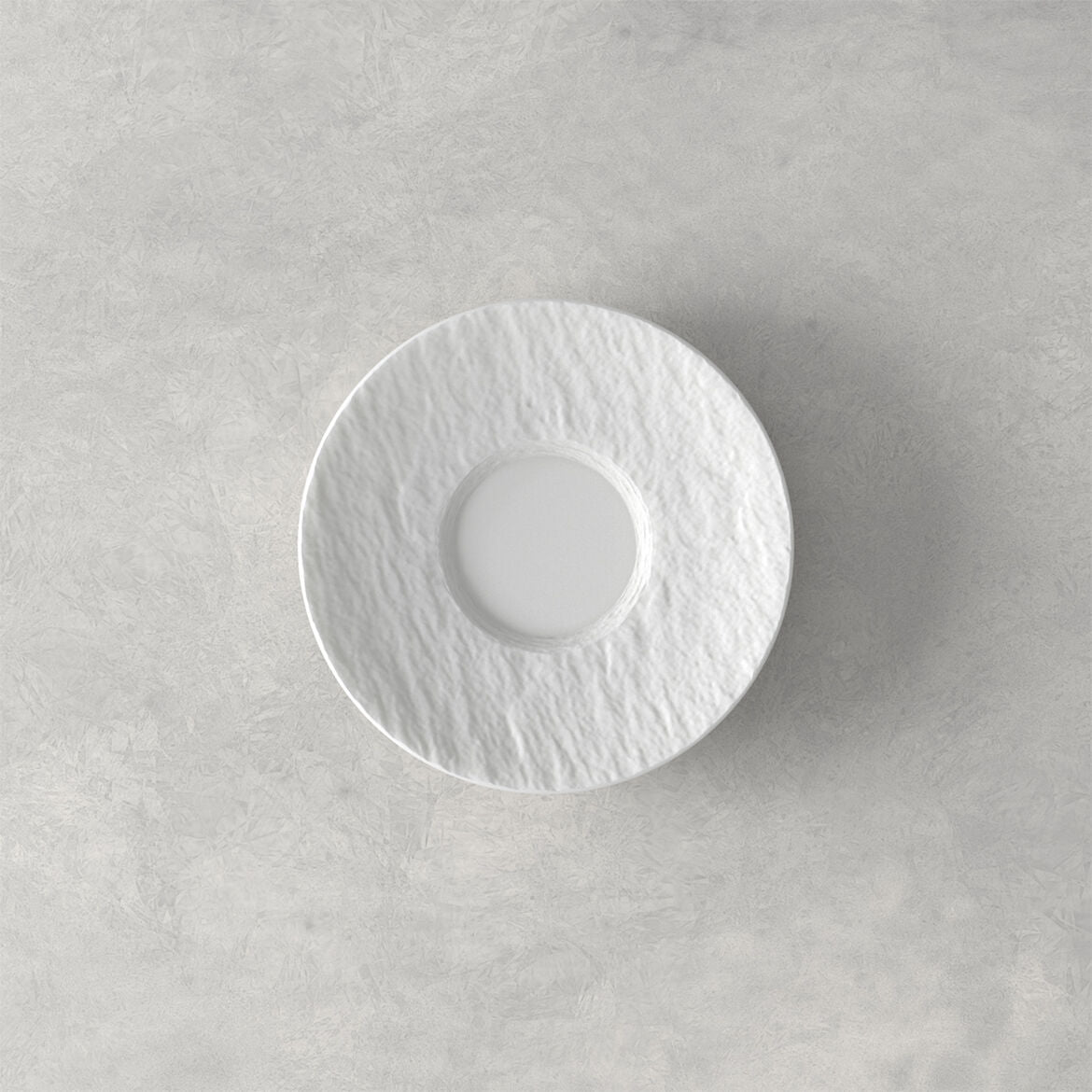 VILLEROY & BOCH Manufacture Rock Piattino Tazza Espresso 12cm Bianco
