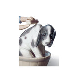 LLADRO' Figurina Il Bagno Del Cane 12x14cm Porcellana