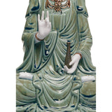 LLADRO' Figurina Kwan Yin Verde 33x18cm Porcellana