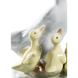 LLADRO' Figurina Ciao Anatra 12x10cm Porcellana