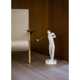 LLADRO' Figurina Campione di Golf Bianco 54x38cm Porcellana