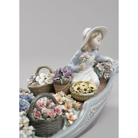 Lladró Scultura Fiori per Sempre 19x45cm Porcellana