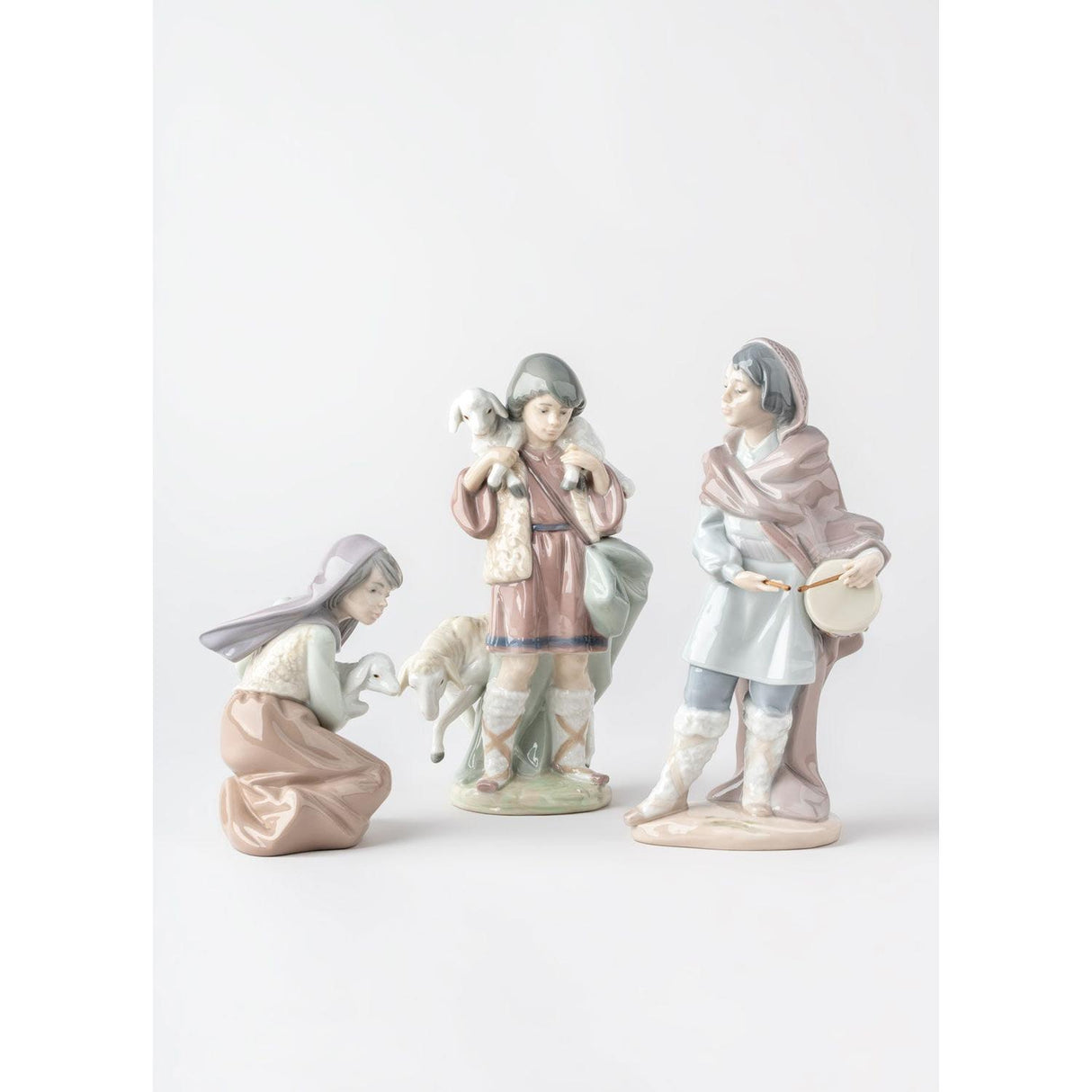 LLADRO' Figurina Natività Tamburino 22x11cm Porcellana