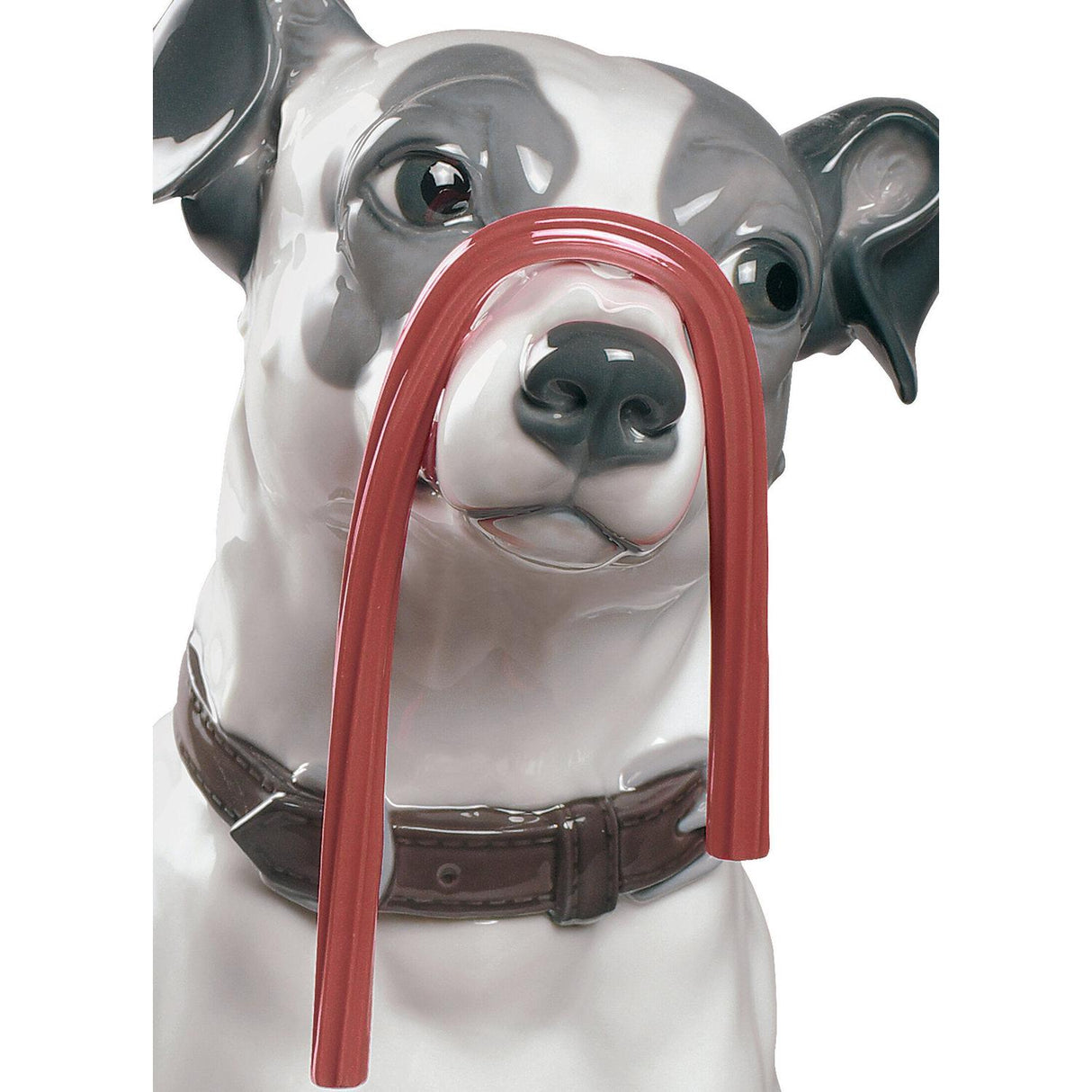 LLADRO' Figurina Cane Jack Russell con Liquirizia 34x27cm Porcellana