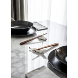 LLADRO' Set di Bacchette Ermellino e Gru 6x23cm Porcellana