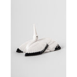 LLADRO' Set di Bacchette Ermellino e Gru 6x23cm Porcellana