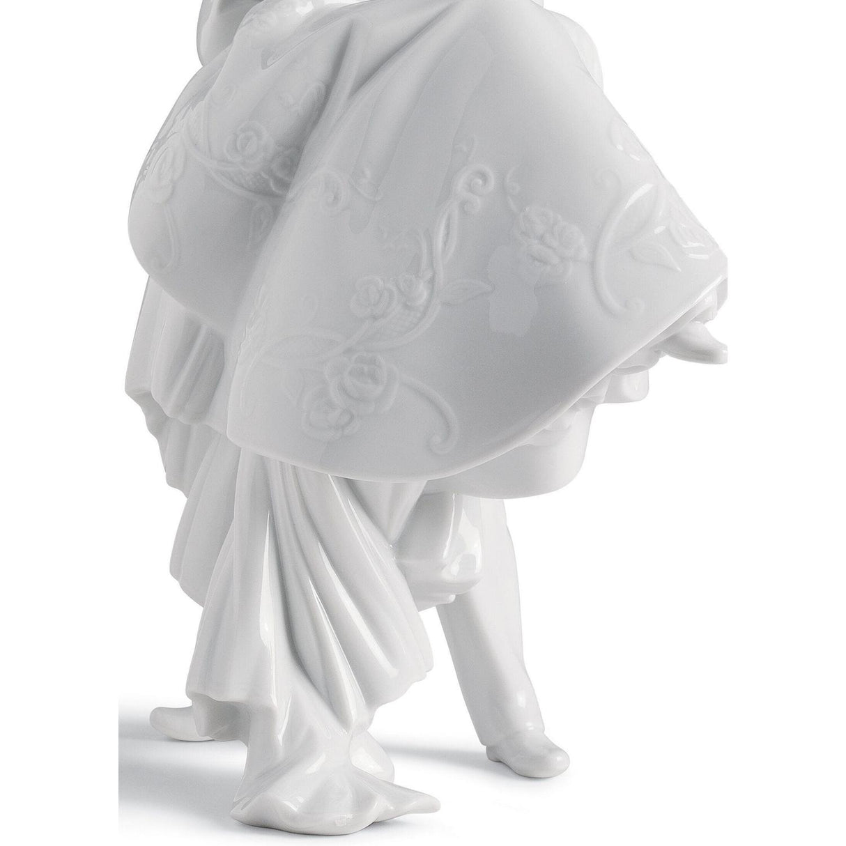 LLADRO' Scultura Amore II Fiori 27x17cm Porcellana