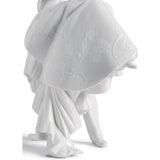 LLADRO' Scultura Amore II Fiori 27x17cm Porcellana