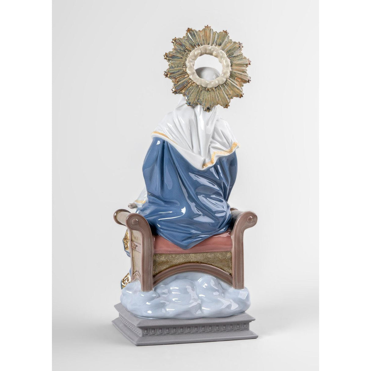 LLADRO' Figurina la Madonna Della Divina Provvidenza 42x18cm Porcellana