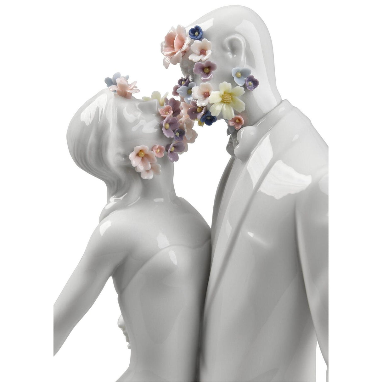 LLADRO' Scultura Amore I Fiori 32x21cm Porcellana