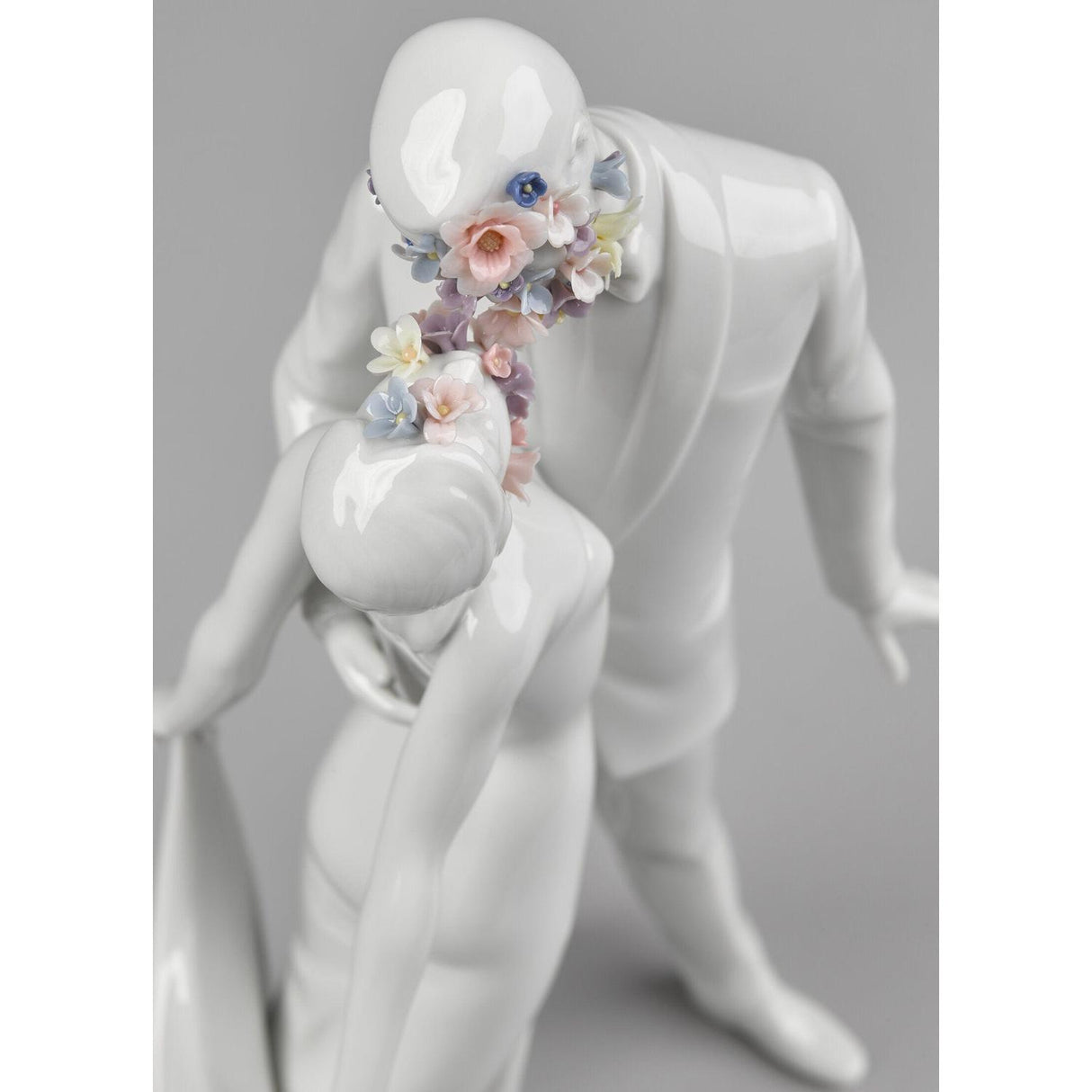 LLADRO' Scultura Amore I Fiori 32x21cm Porcellana