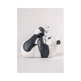 LLADRO' Scultura Mamma Panda 25x30cm Porcellana