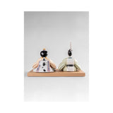 LLADRO' Scultura Hina Dolls Verde Giallo Serie Limitata 25x41cm Porcellana