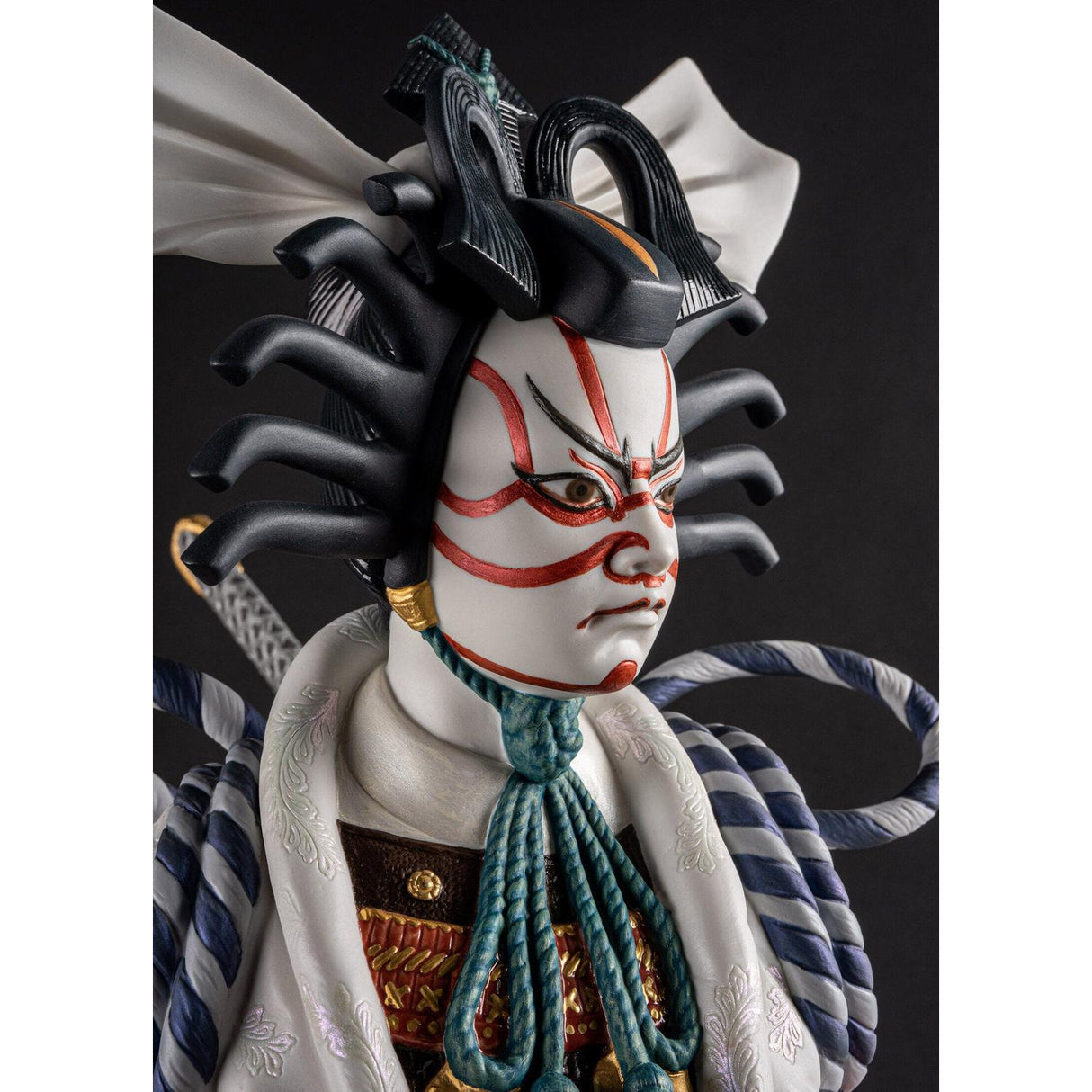 LLADRO' Scultura Japan Kabuki Serie Limitata 71x47cm Porcellana