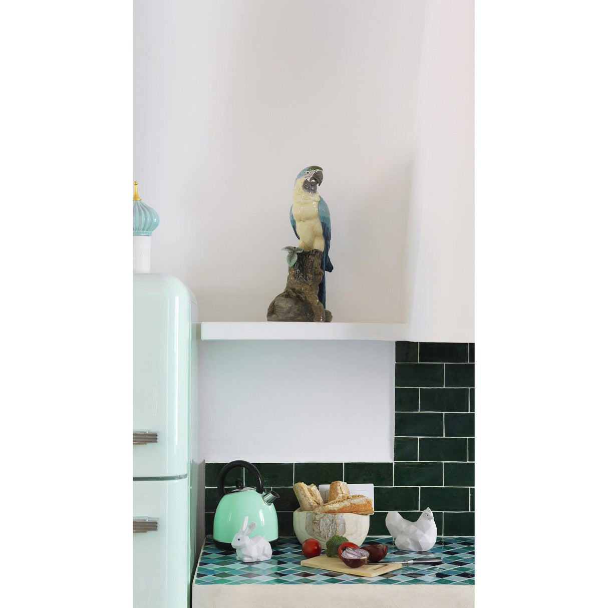 LLADRO' Scultura Ara 50x20cm Porcellana
