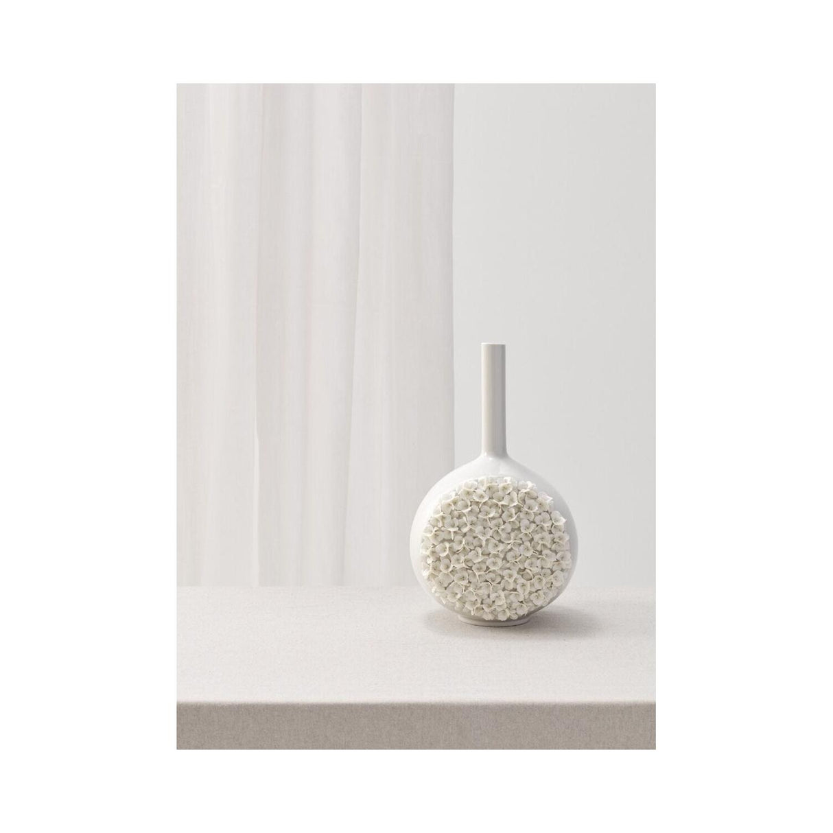 LLADRO' Vaso Canvas Arazzo di Fiori 38x23cm Porcellana