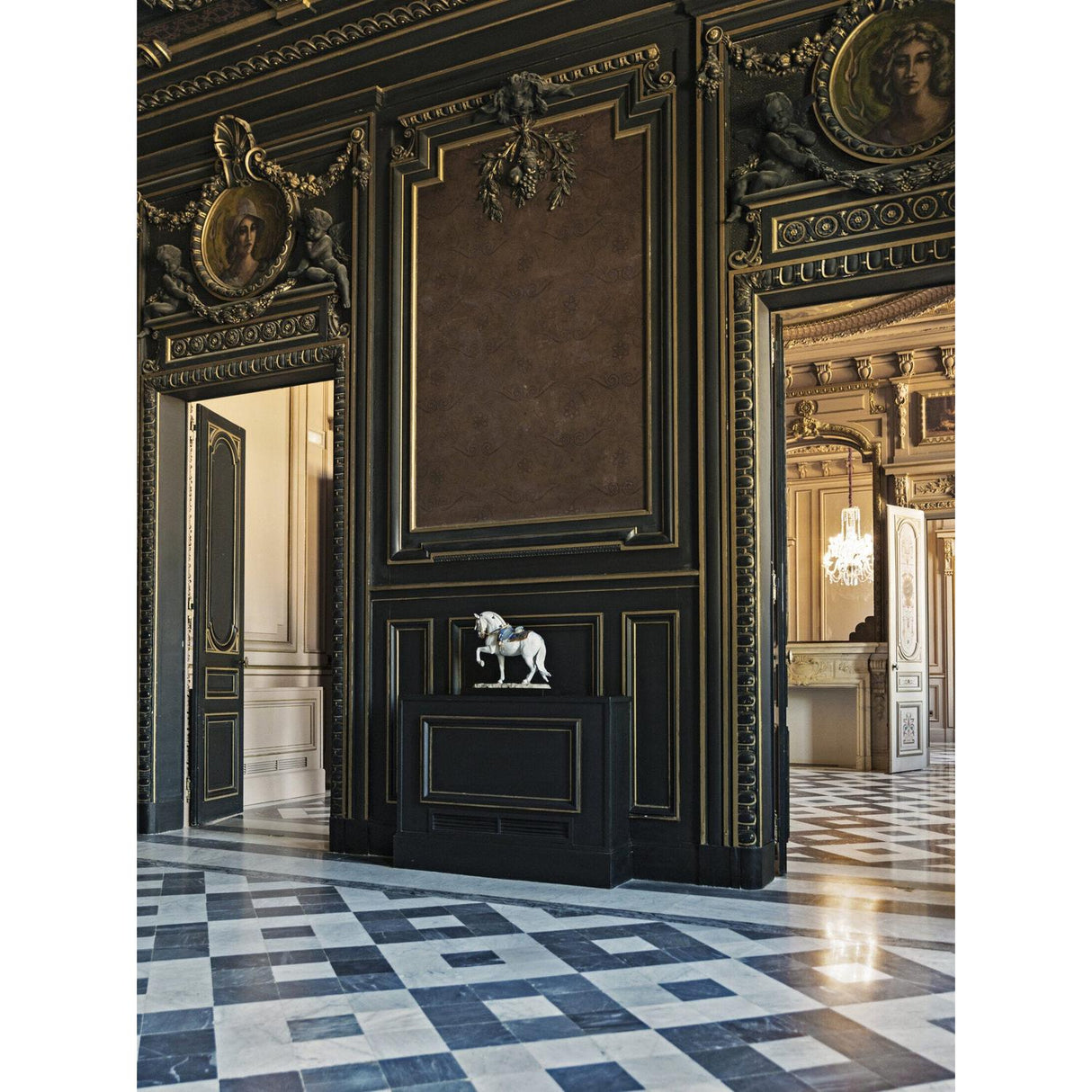 LLADRO' Scultura Pura Razza Spagnolo Cavallo Edizione Limitata 44x50cm Porcellana