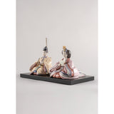 LLADRO' Figurina Hina Dolls Beige e Rosa 26x41cm Porcellana