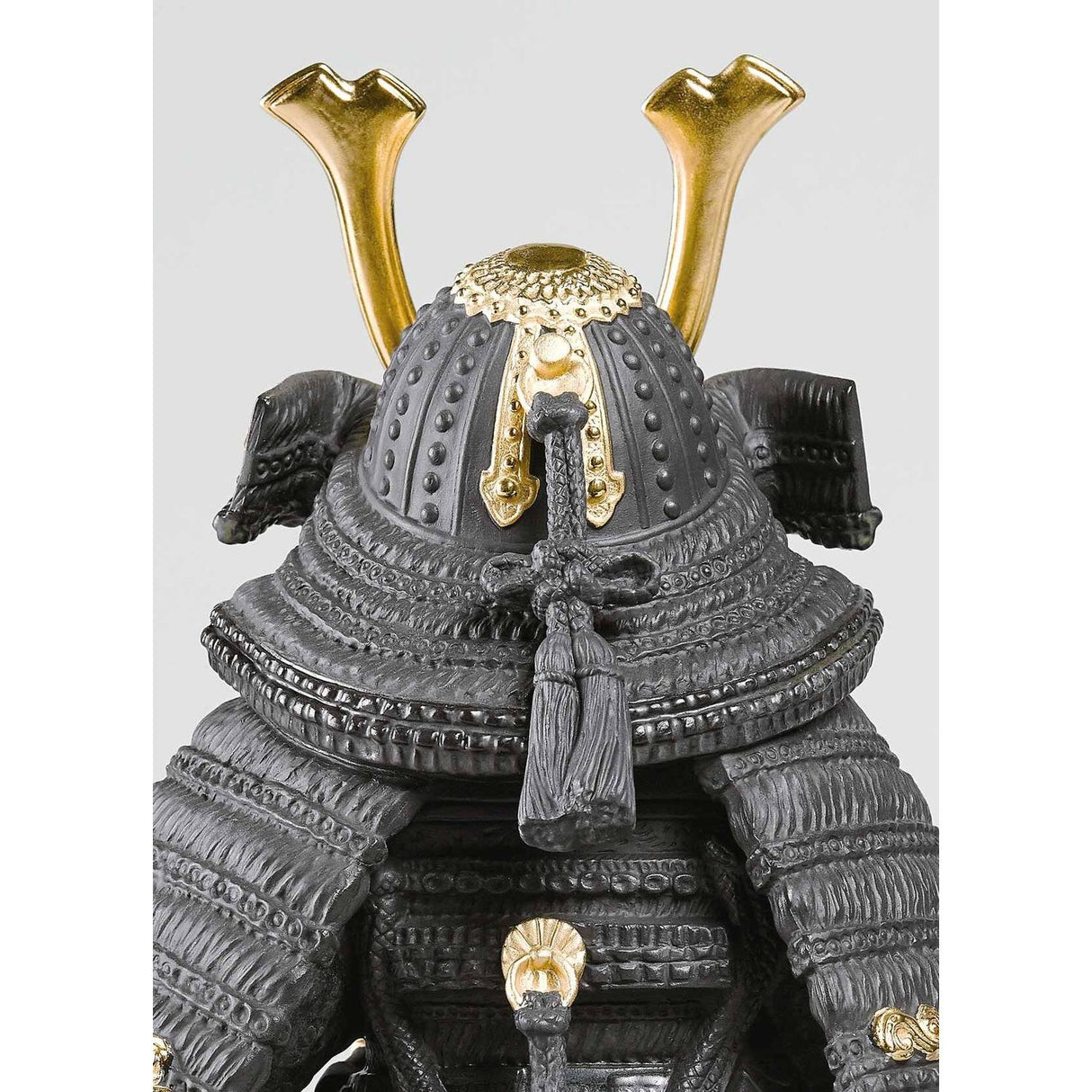 LLADRO' Figurina Bambino Samurai Lustro Oro 36x20cm Porcellana