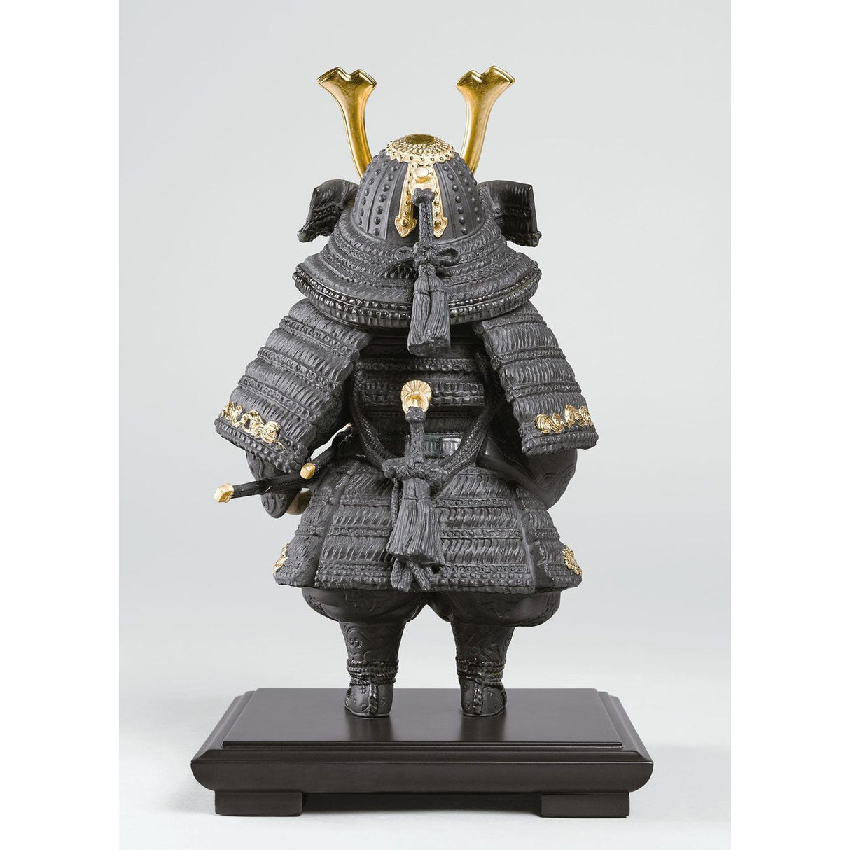 LLADRO' Figurina Bambino Samurai Lustro Oro 36x20cm Porcellana
