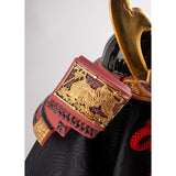LLADRO' Figurina Elmetto Samurai Tigre e Dragone 35x20cm Porcellana