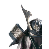 LLADRO' Figurina Elmetto Samurai Drago Lustro Argento 35x20cm Porcellana