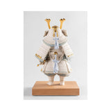 LLADRO' Scultura Bambino Samurai Bianco Serie Limitata 36x21cm Porcellana
