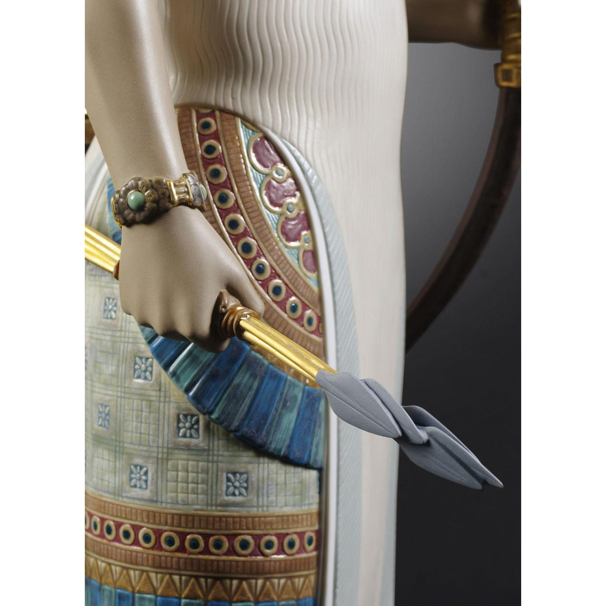 LLADRO' Scultura Arciere Assiro Serie Limitata 96x31cm Porcellana
