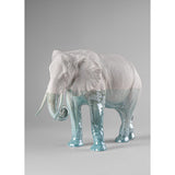 LLADRO' Scultura Elefante Underwater 27x36cm Porcellana