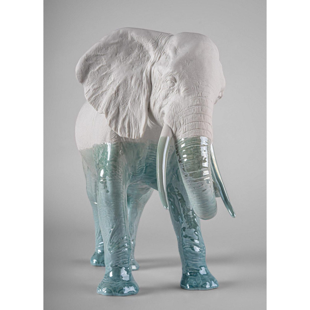 LLADRO' Scultura Elefante Underwater 27x36cm Porcellana