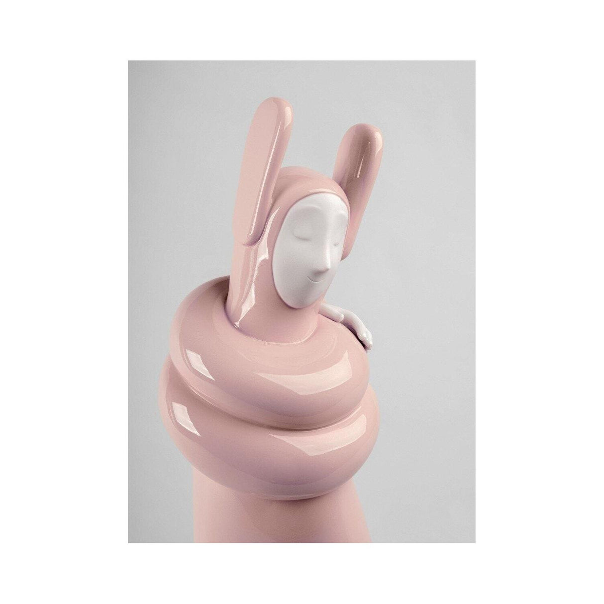 LLADRO' Scultura Embraced Pink 57x25cm Porcellana
