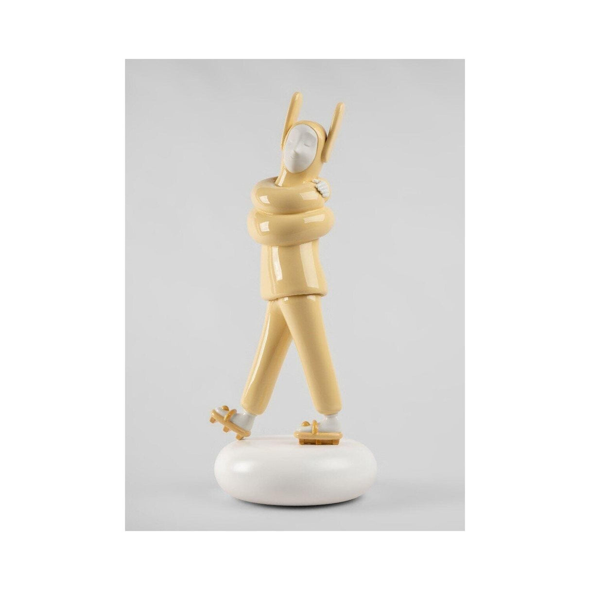 LLADRO' Scultura Embraced Yellow 57x25cm Porcellana