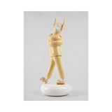 LLADRO' Scultura Embraced Yellow 57x25cm Porcellana
