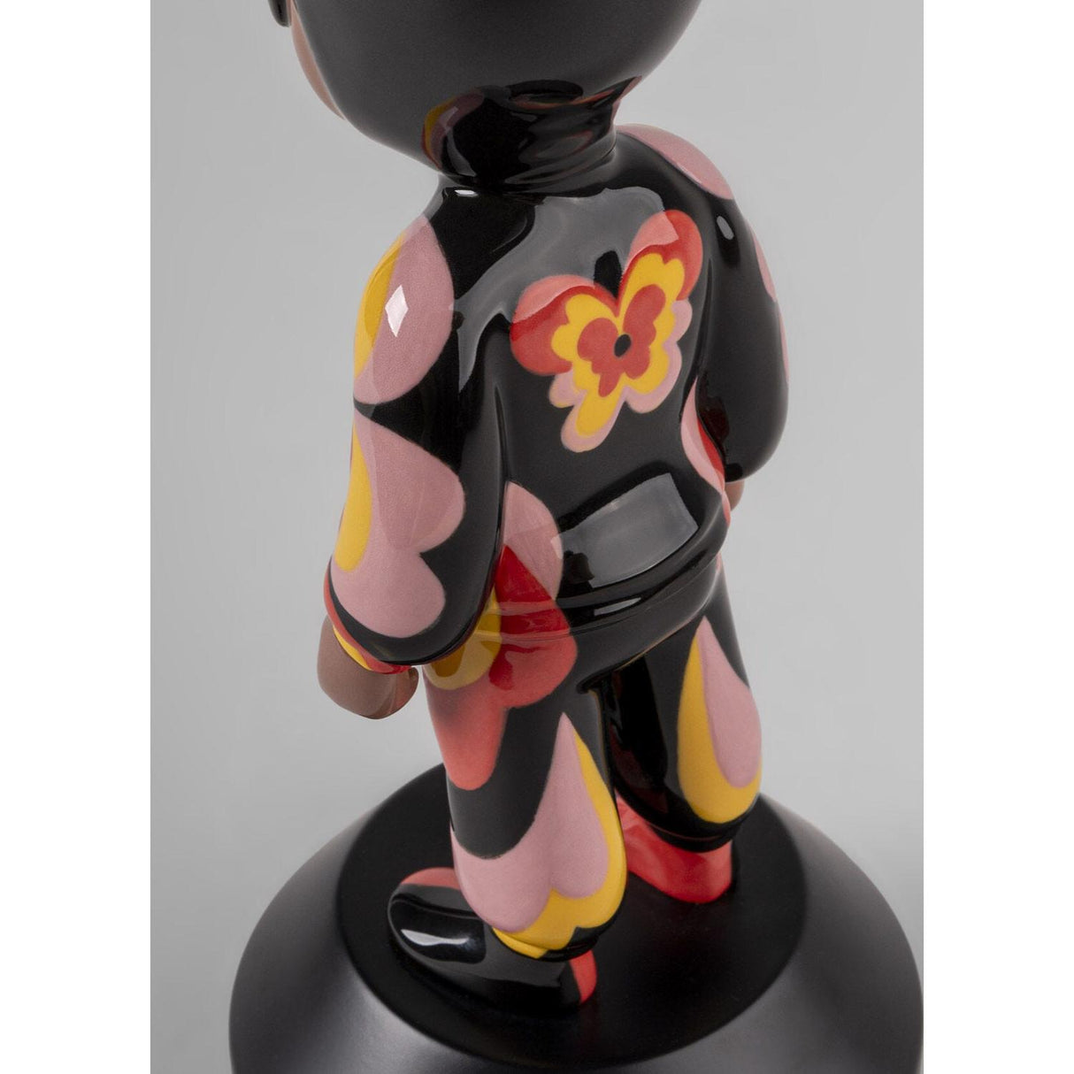 LLADRO' Scultura The Guest By Jade Purple Brown Little Serie Numerate 30x11cm Porcellana