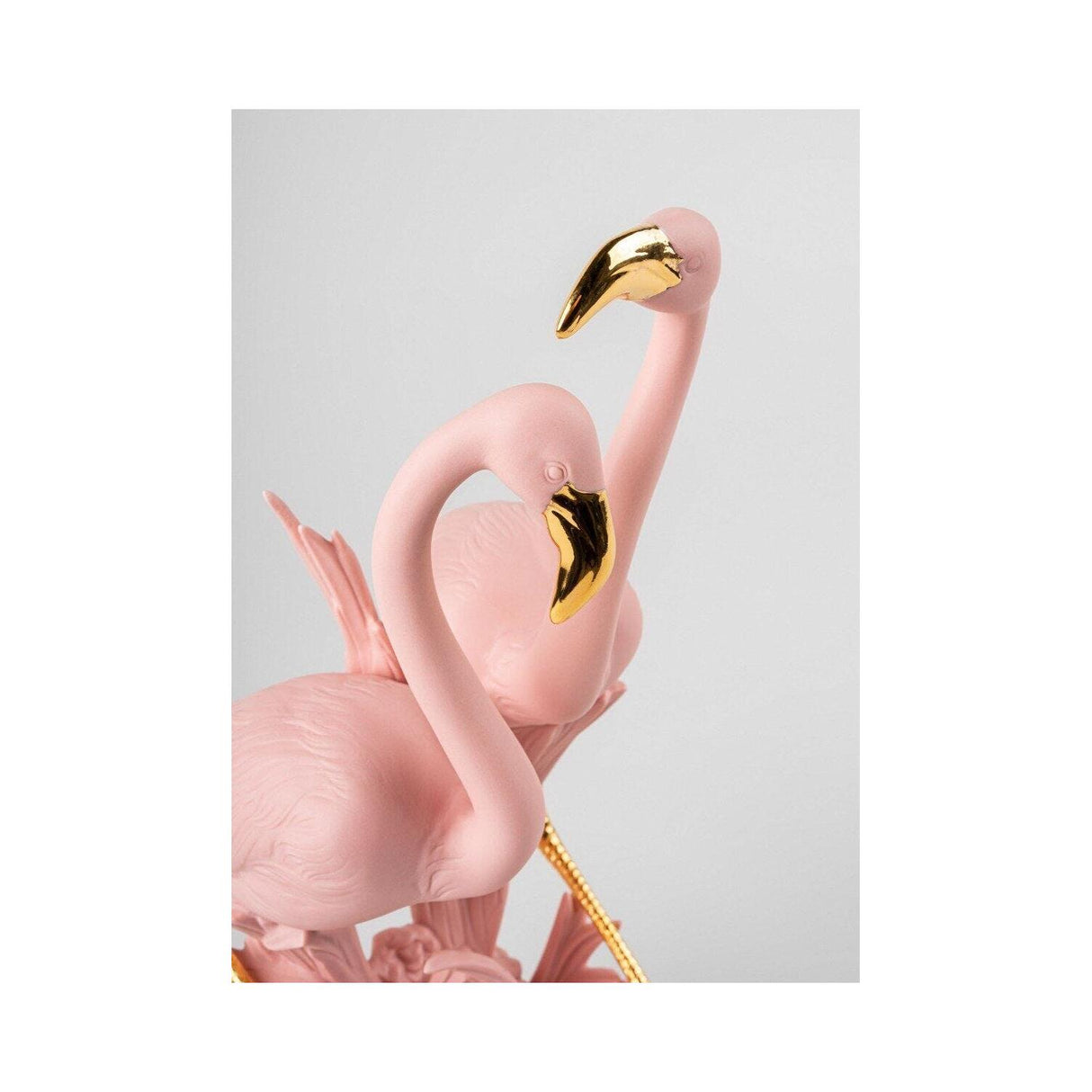LLADRO' Scultura Fenicotteri Rosa 33x15cm Porcellana