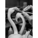 LLADRO' Scultura Fenicotteri Rosa 33x15cm Porcellana