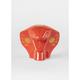 LLADRO' Scultura Il Serpente Rosso Oro 13x15cm Porcellana