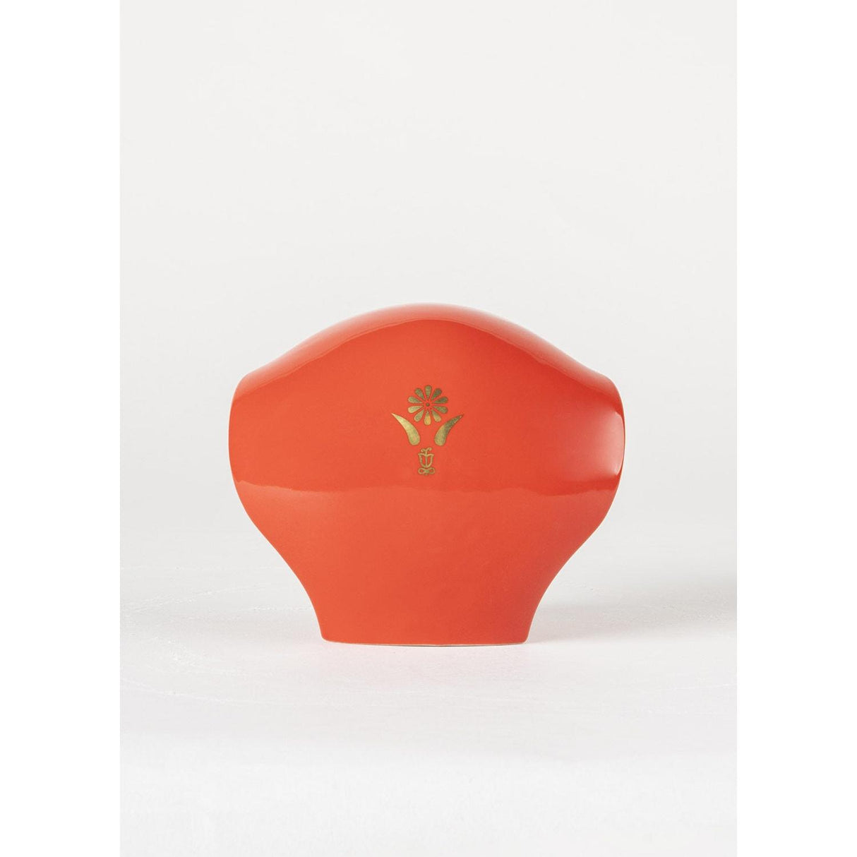 LLADRO' Scultura Il Serpente Rosso Oro 13x15cm Porcellana