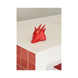 LLADRO' Scultura Il Drago Rosso Oro 13x16cm Porcellana