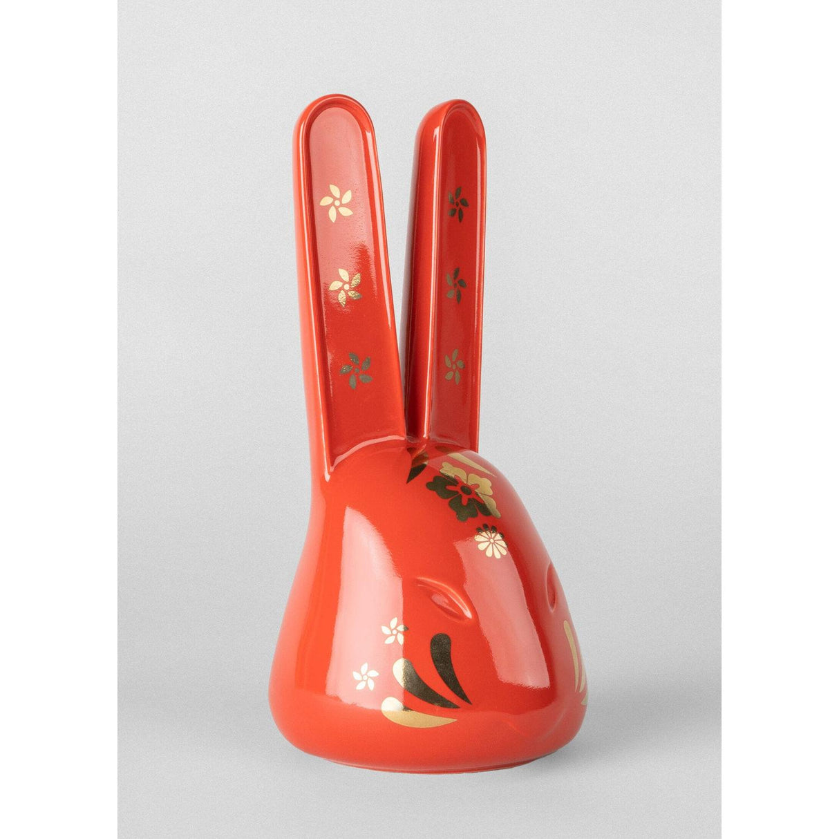 LLADRO' Scultura Il Coniglio Rosso Oro 21x10cm Porcellana