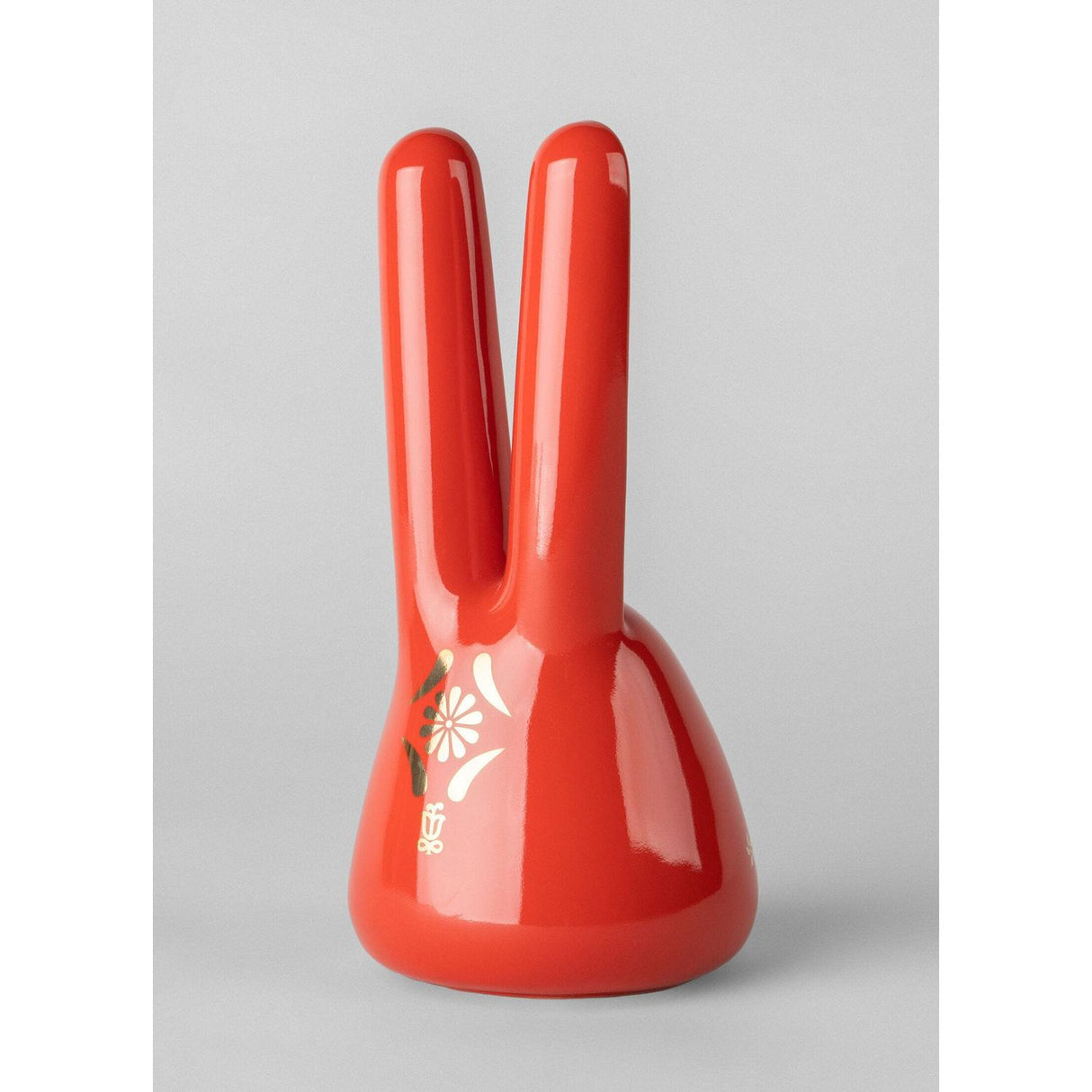 LLADRO' Scultura Il Coniglio Rosso Oro 21x10cm Porcellana